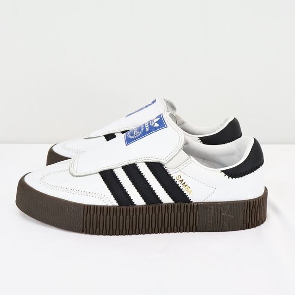 Adidas Women's Sambarose Samba Eazy "White Gum" Slip On Sneaker Size 8.5 - Picture 1 of 10